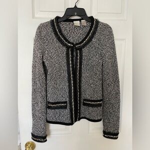 Emma James Beaded Lace Trim Jacket